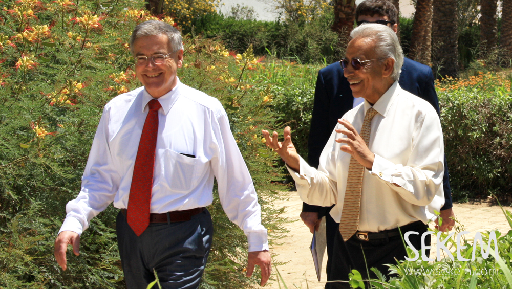 Deutscher Botschafter und Dr. Ibrahim Abouleish in SEKEM