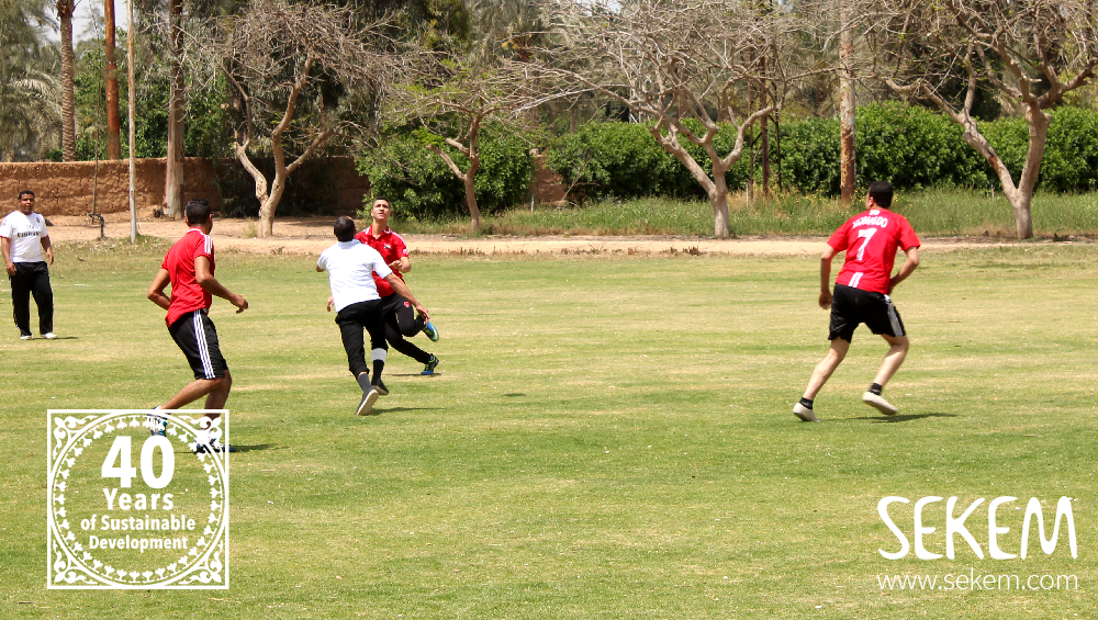 The Teams Quality & Administration of NatureTex fighting to win the annual soccer tournament